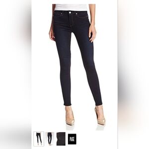 PAIGE Midnight Blue Skinny Jeans